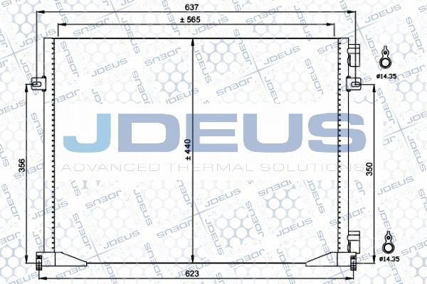 Jdeus 723M27 - Кондензатор, климатизация vvparts.bg