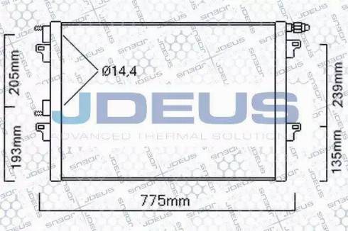 Jdeus 723M75 - Кондензатор, климатизация vvparts.bg