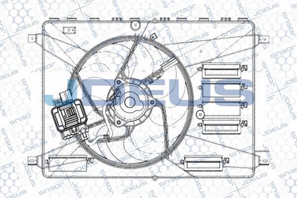 Jdeus EV0121270 - Вентилатор, охлаждане на двигателя vvparts.bg