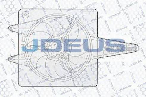 Jdeus EV02303 - Вентилатор, охлаждане на двигателя vvparts.bg