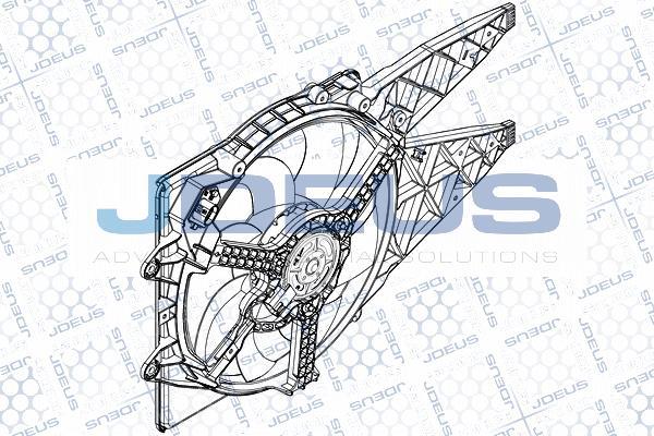 Jdeus EV897400 - Вентилатор, охлаждане на двигателя vvparts.bg