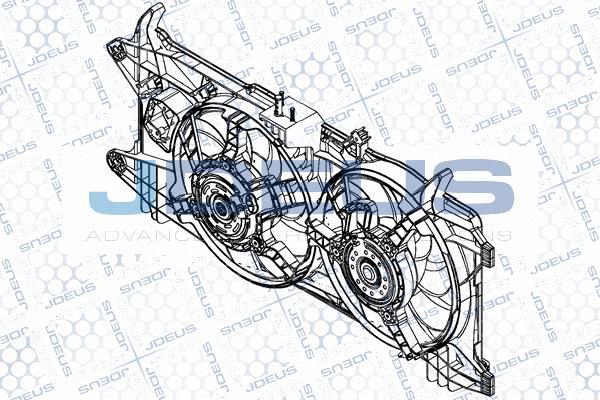 Jdeus EV847500 - Вентилатор, охлаждане на двигателя vvparts.bg