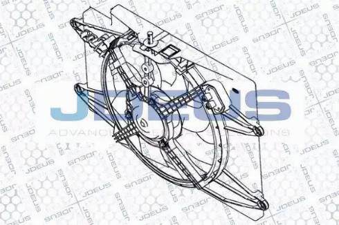 Jdeus EV854510 - Вентилатор, охлаждане на двигателя vvparts.bg