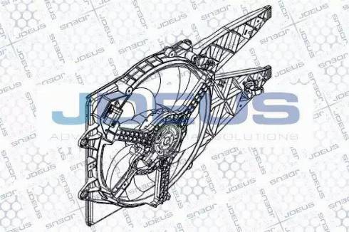 Jdeus EV876700 - Вентилатор, охлаждане на двигателя vvparts.bg