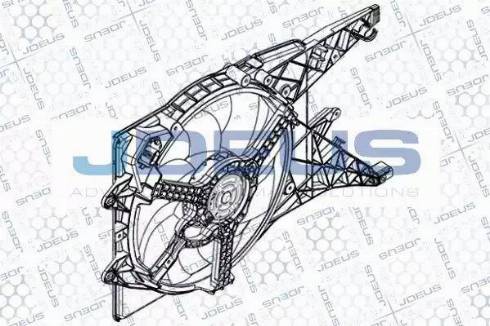 Jdeus EV877600 - Вентилатор, охлаждане на двигателя vvparts.bg