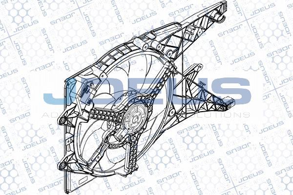 Jdeus EV877700 - Вентилатор, охлаждане на двигателя vvparts.bg