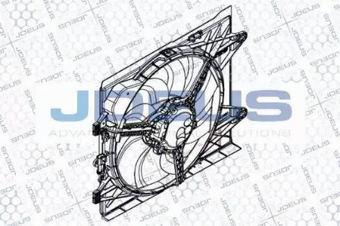 Jdeus EV8C0500 - Вентилатор, охлаждане на двигателя vvparts.bg