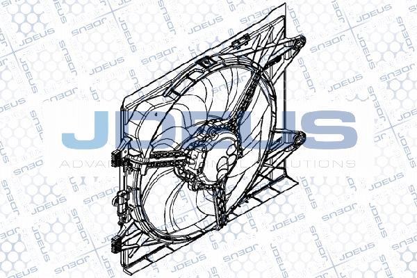 Jdeus EV8B0500 - Вентилатор, охлаждане на двигателя vvparts.bg