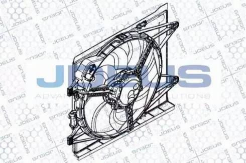 Jdeus EV8B0210 - Вентилатор, охлаждане на двигателя vvparts.bg