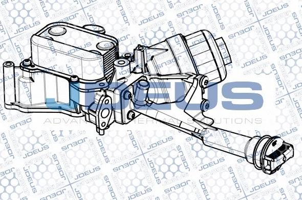 Jdeus M-4111230 - Маслен радиатор, двигателно масло vvparts.bg