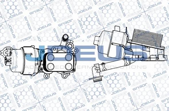 Jdeus M-4121140 - Маслен радиатор, двигателно масло vvparts.bg