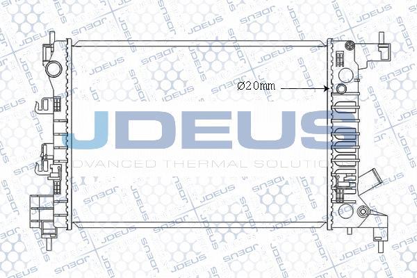 Jdeus M-0560150 - Радиатор, охлаждане на двигателя vvparts.bg