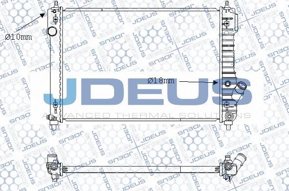 Jdeus M-0560170 - Радиатор, охлаждане на двигателя vvparts.bg