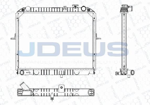 Jdeus M-0650040 - Радиатор, охлаждане на двигателя vvparts.bg