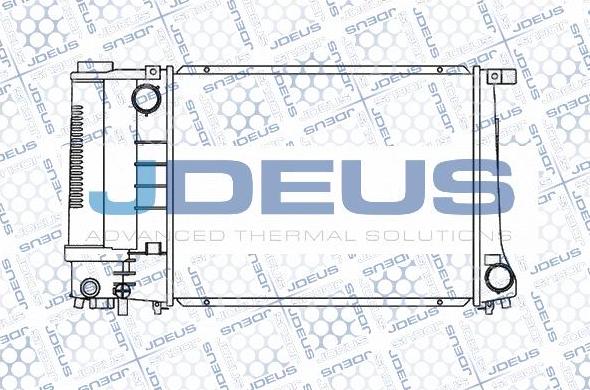 Jdeus M-0050570 - Радиатор, охлаждане на двигателя vvparts.bg