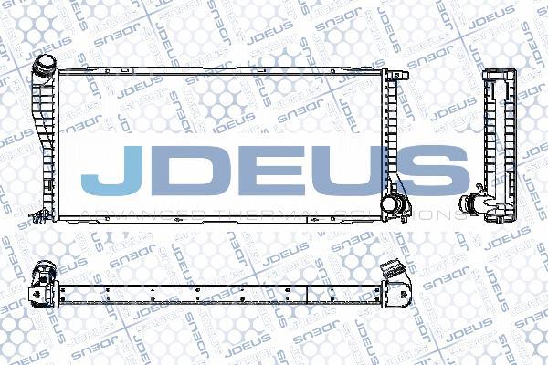 Jdeus M-0050740 - Радиатор, охлаждане на двигателя vvparts.bg