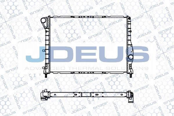 Jdeus M-0000140 - Радиатор, охлаждане на двигателя vvparts.bg