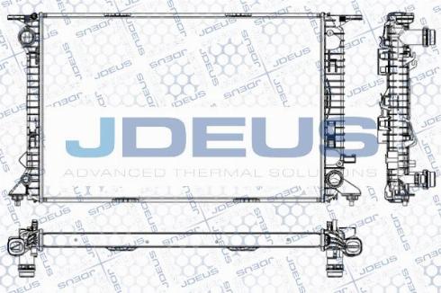 Jdeus M-0010450 - Радиатор, охлаждане на двигателя vvparts.bg