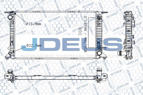 Jdeus M-0010460 - Радиатор, охлаждане на двигателя vvparts.bg