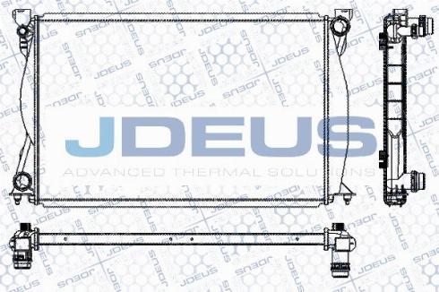 Jdeus M-0010410 - Радиатор, охлаждане на двигателя vvparts.bg