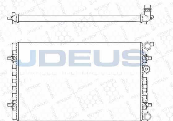 Jdeus M-001019A - Радиатор, охлаждане на двигателя vvparts.bg