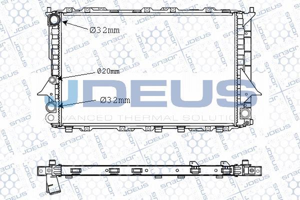 Jdeus M-0010130 - Радиатор, охлаждане на двигателя vvparts.bg