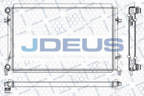 Jdeus M-0010311 - Радиатор, охлаждане на двигателя vvparts.bg