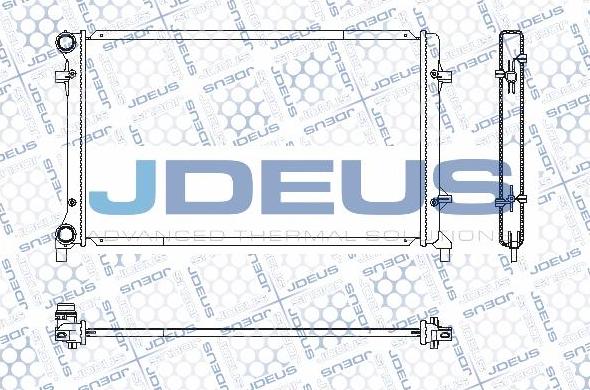 Jdeus M-0010330 - Радиатор, охлаждане на двигателя vvparts.bg