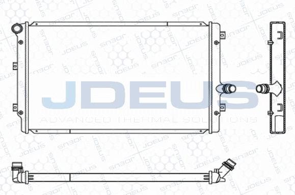Jdeus M-0010320 - Радиатор, охлаждане на двигателя vvparts.bg