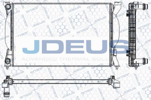 Jdeus M-0010240 - Радиатор, охлаждане на двигателя vvparts.bg