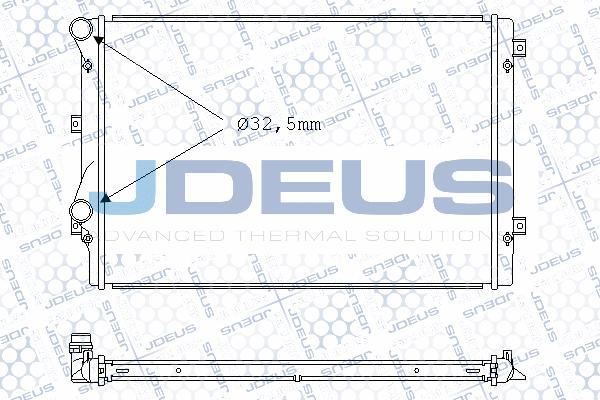 Jdeus M-0010710 - Радиатор, охлаждане на двигателя vvparts.bg