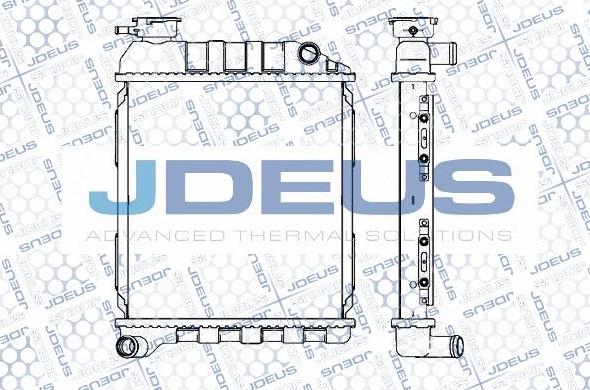 Jdeus M-0020000 - Радиатор, охлаждане на двигателя vvparts.bg