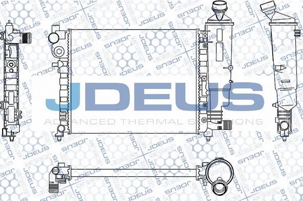Jdeus M-0070490 - Радиатор, охлаждане на двигателя vvparts.bg