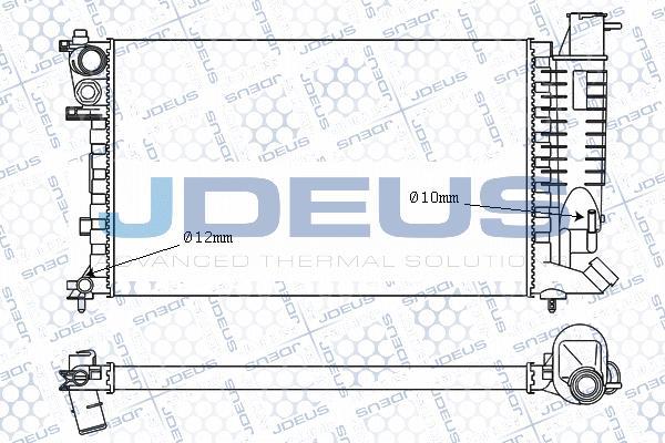 Jdeus M-007044A - Радиатор, охлаждане на двигателя vvparts.bg