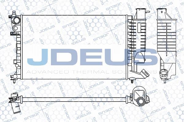 Jdeus M-0070410 - Радиатор, охлаждане на двигателя vvparts.bg