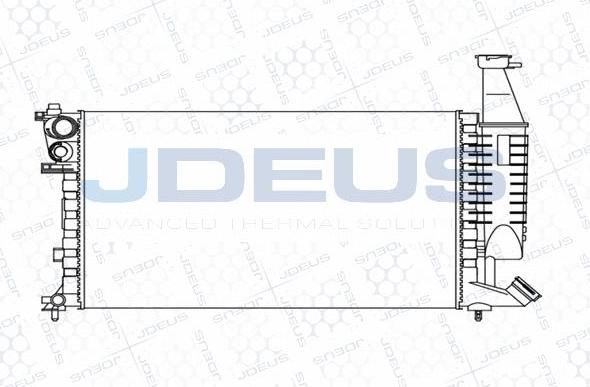 Jdeus M-0070650 - Радиатор, охлаждане на двигателя vvparts.bg