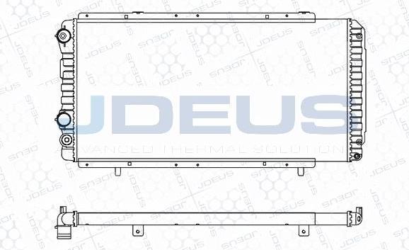 Jdeus M-0070050 - Радиатор, охлаждане на двигателя vvparts.bg