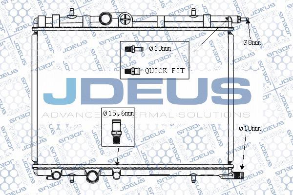 Jdeus M-0070140 - Радиатор, охлаждане на двигателя vvparts.bg