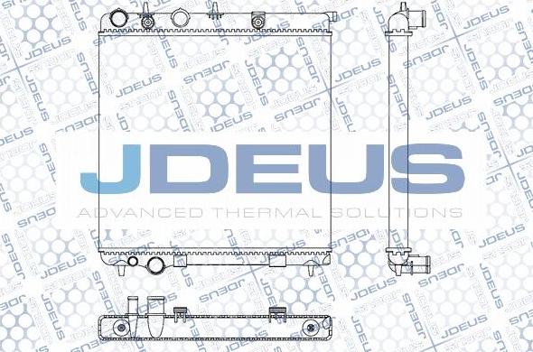 Jdeus M-0070110 - Радиатор, охлаждане на двигателя vvparts.bg