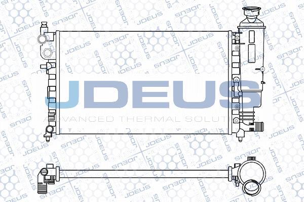 Jdeus M-0070310 - Радиатор, охлаждане на двигателя vvparts.bg
