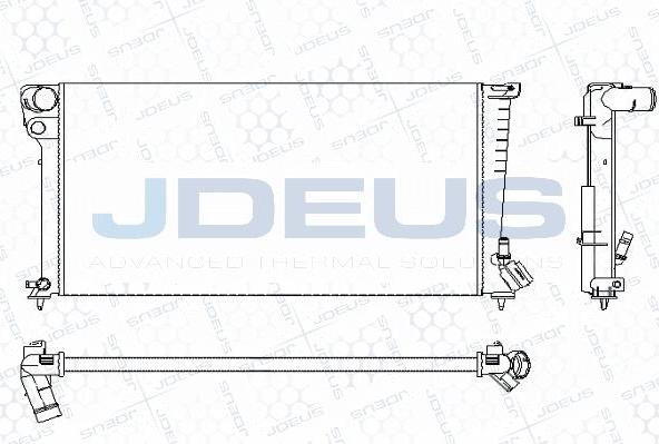 Jdeus M-0070200 - Радиатор, охлаждане на двигателя vvparts.bg