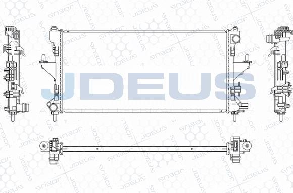 Jdeus M-0070220 - Радиатор, охлаждане на двигателя vvparts.bg