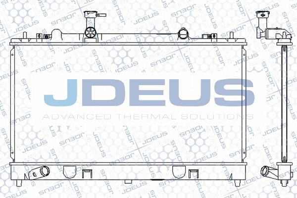 Jdeus M-0160290 - Радиатор, охлаждане на двигателя vvparts.bg