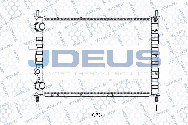 Jdeus M-0110540 - Радиатор, охлаждане на двигателя vvparts.bg