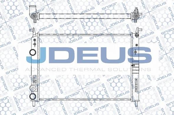 Jdeus M-0110550 - Радиатор, охлаждане на двигателя vvparts.bg