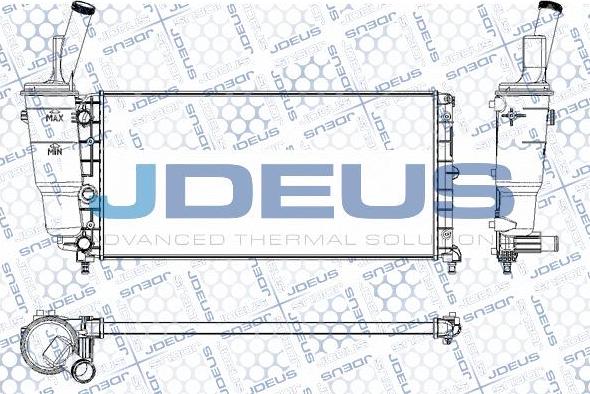 Jdeus M-0110640 - Радиатор, охлаждане на двигателя vvparts.bg