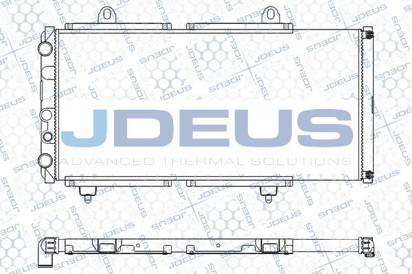 Jdeus M-011007A - Радиатор, охлаждане на двигателя vvparts.bg