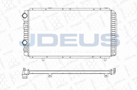 Jdeus M-0110180 - Радиатор, охлаждане на двигателя vvparts.bg