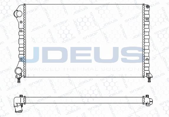 Jdeus M-011081A - Радиатор, охлаждане на двигателя vvparts.bg