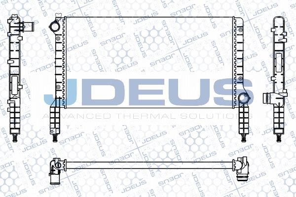 Jdeus M-0110820 - Радиатор, охлаждане на двигателя vvparts.bg